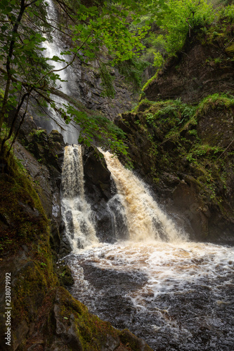 Plodda Falls - waterfall in scotland