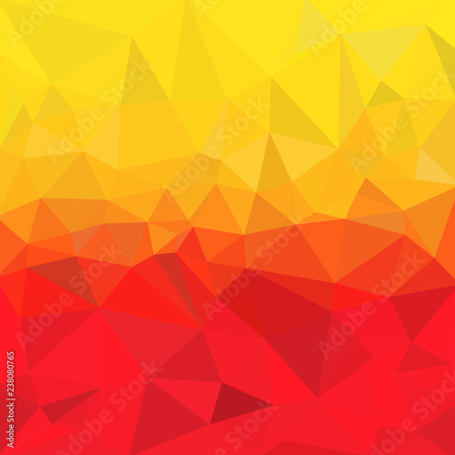 Vector irregular polygonal background. Summer triangle low poly pattern.