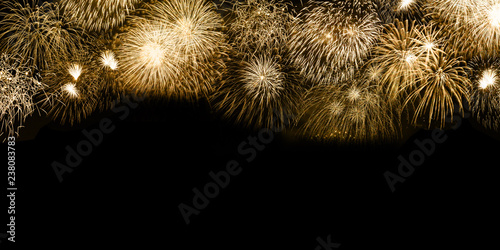 Photography Silvester Feuerwerk Sylvester Neujahr Textfreiraum Copyspace Gold golden Hinterg