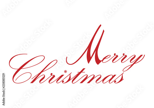abstract business logo,Merry Christmas hand lettering isolated on white. Vector image.