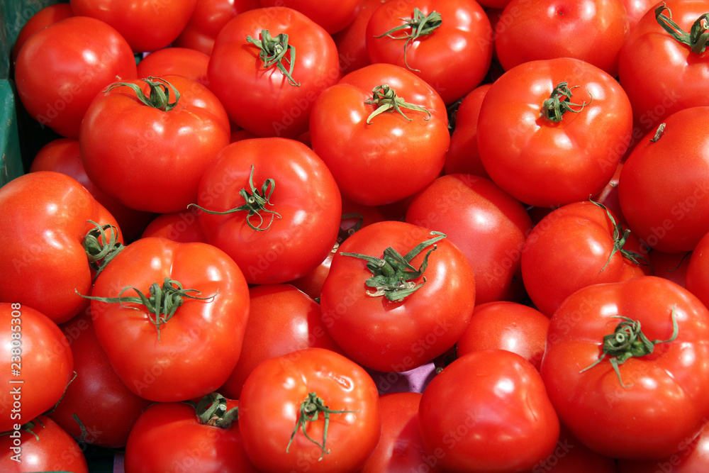 Group of fresh red healthy tomatoes use as food and vegetables background. Healthy food concept Group of fresh red healthy tomatoes use as food and vegetables background. Healthy food concept