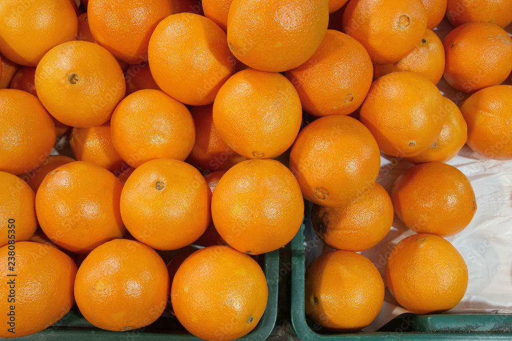 many oranges for food textures. fresh oranges harvest