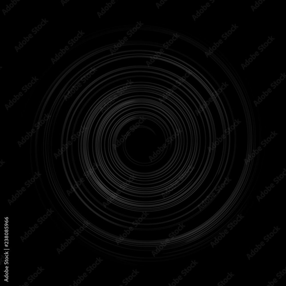 Circle spiral swirl effect black Circle spiral swirl effect black