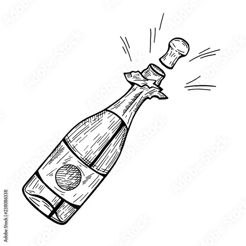  Champagne bottle explosion
