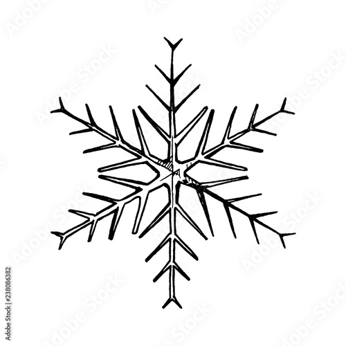 Illustration of snowflake © Oleksandr Babich