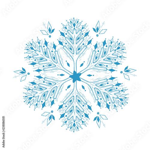 Illustration of snowflake
