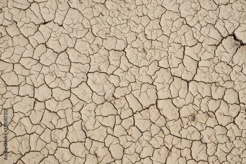 Dry cracked earth on Israeli Negev desert