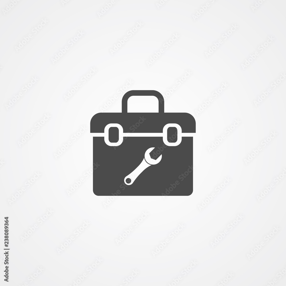 Toolbox vector icon sign symbol Toolbox vector icon sign symbol