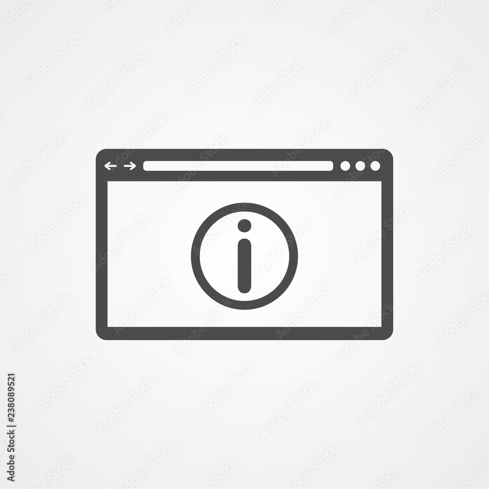 Information vector icon sign symbol Information vector icon sign symbol