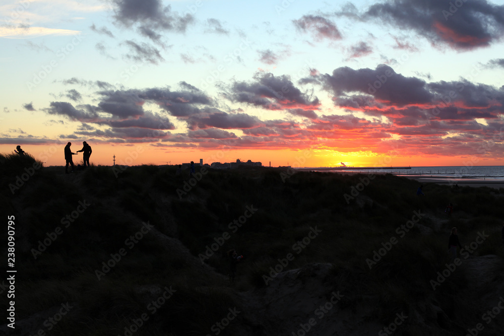 Sunset in Belgium