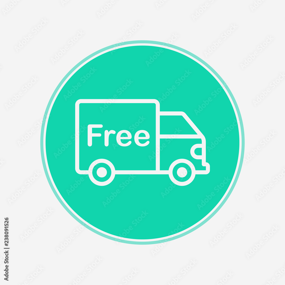 Free shipping vector icon sign symbol Free shipping vector icon sign symbol