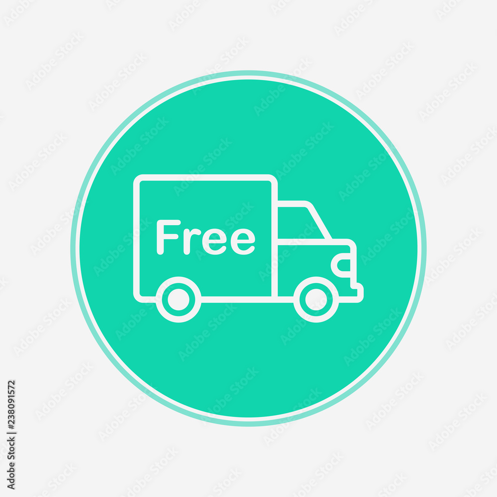 Free shipping vector icon sign symbol Free shipping vector icon sign symbol