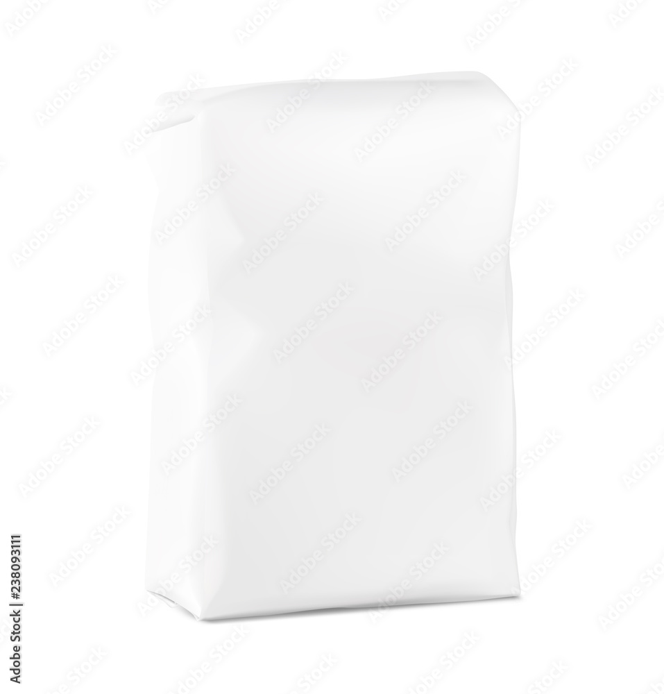 Realistic bag mockup. Perspective view. Vector illustration isolated on white background. Mockup for your presentation, design, promo, adv. Realistic bag mockup. Perspective view. Vector illustration isolated on white background. Mockup for your presentation, design, promo, adv.