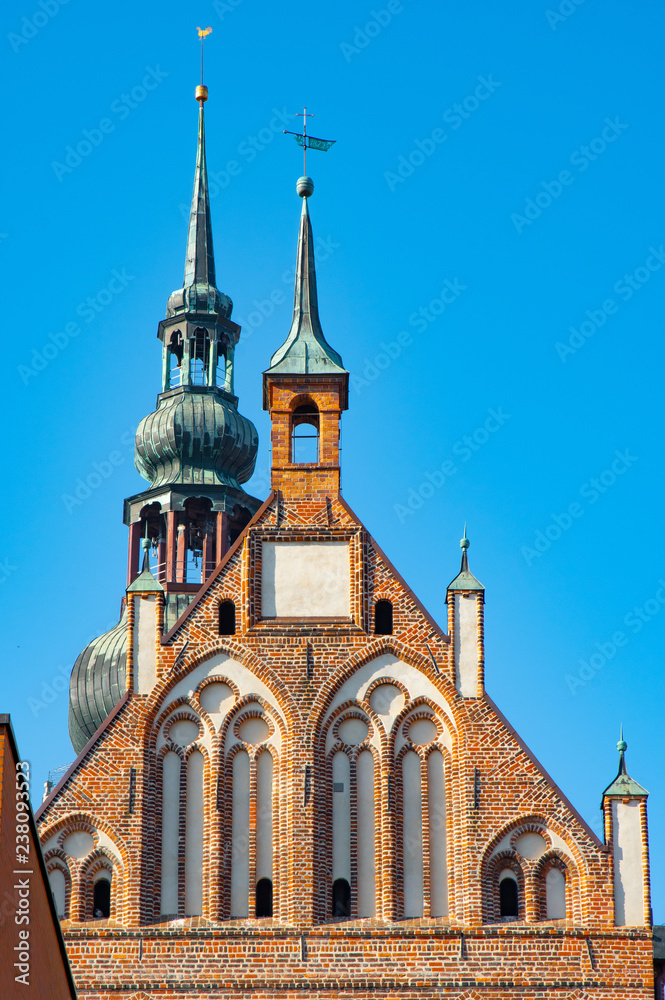 Obraz premium Greifswald Innenstadt und Dom Sankt Nikolai