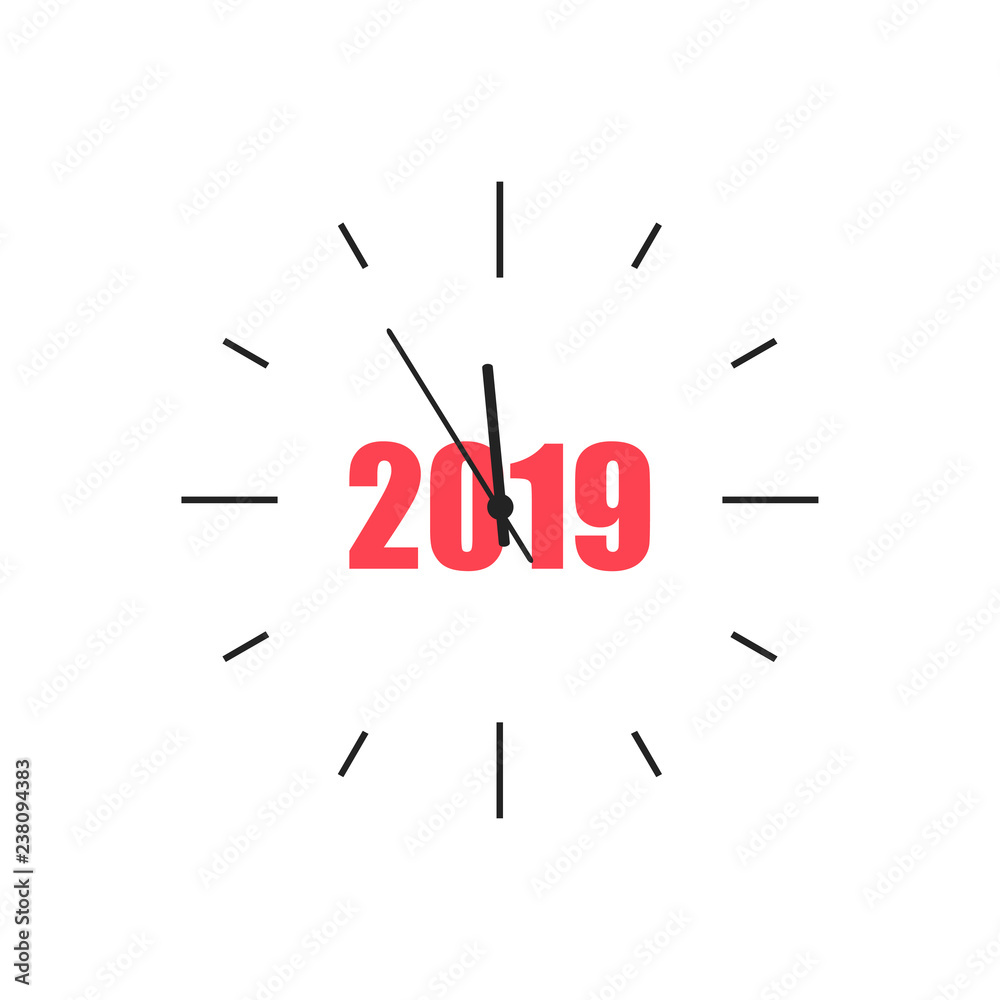 Creative happy new year 2019 design. Vector illustration. Creative happy new year 2019 design. Vector illustration.