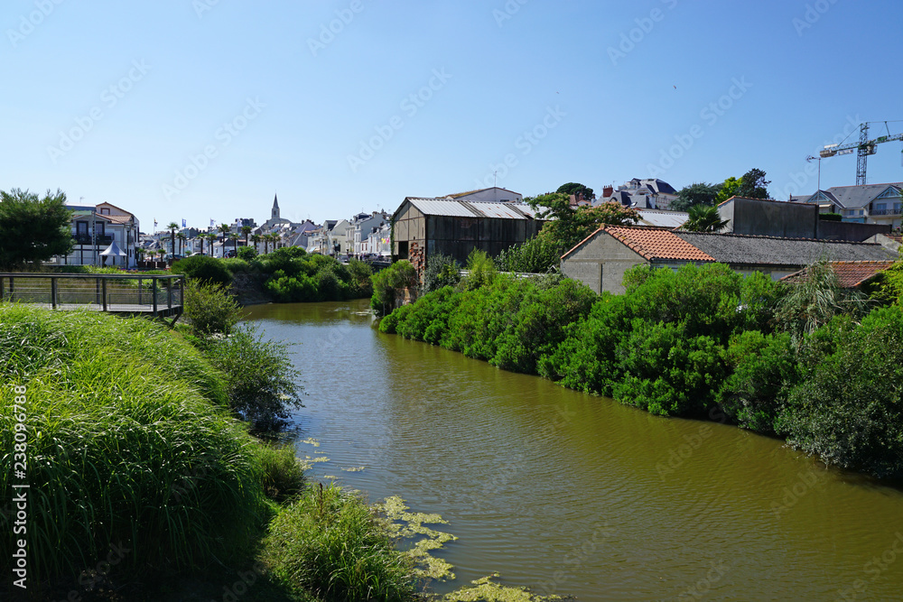 Fototapeta premium Canal de Haute perche à Pornic