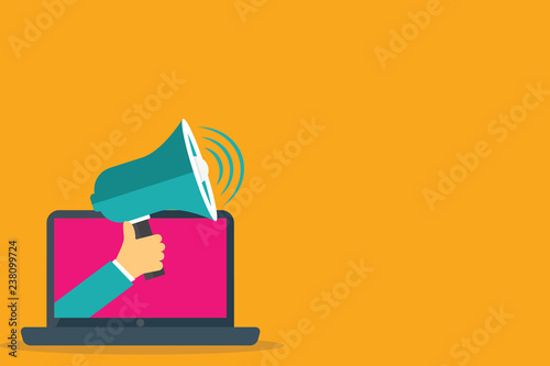 Flat design business vector illustration concept. Business ad for website and promotion banners empty social media copy space text for your own texts. Template art esp isolated.