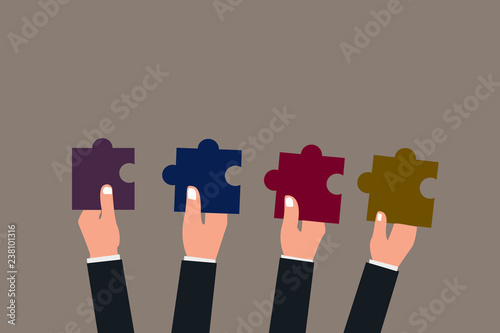 Flat design business vector illustration concept. Business ad for website and promotion banners empty social media copy space text for your own texts. Template art esp isolated.