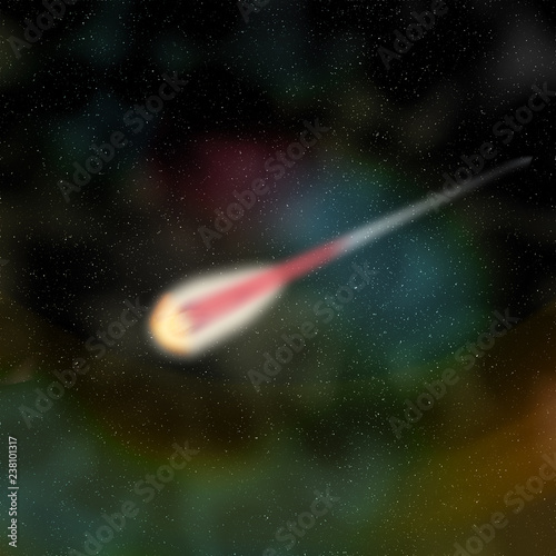 Comet, meteor in the universe