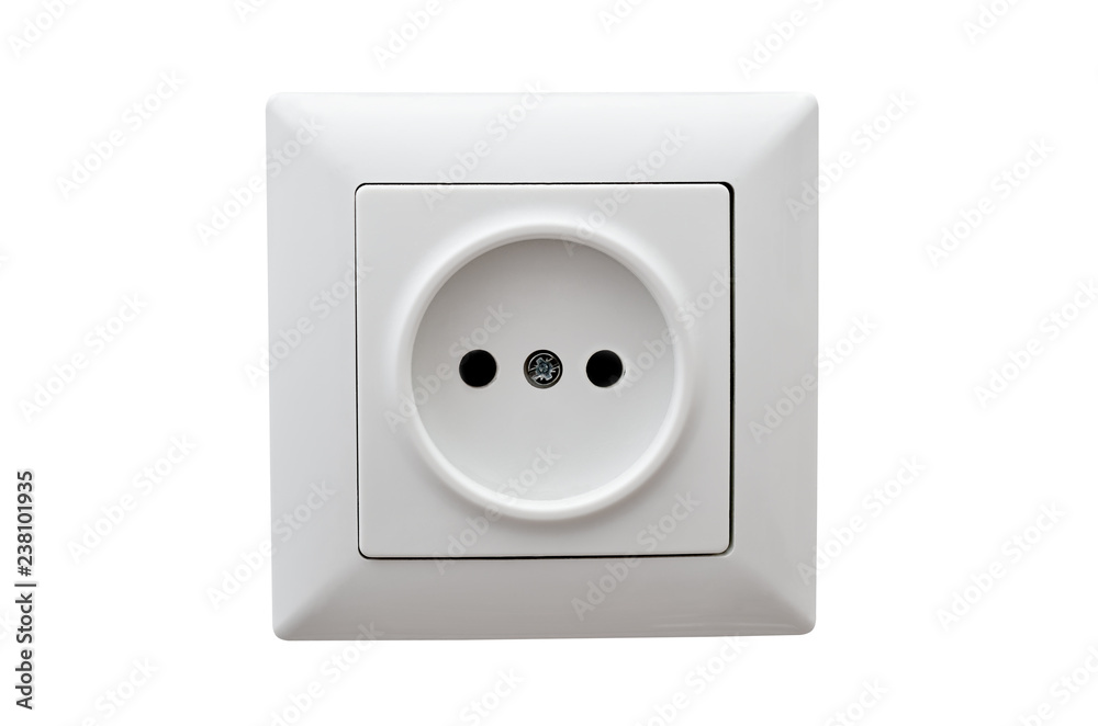 Electric socket isolated on a white background. Electric socket isolated on a white background.