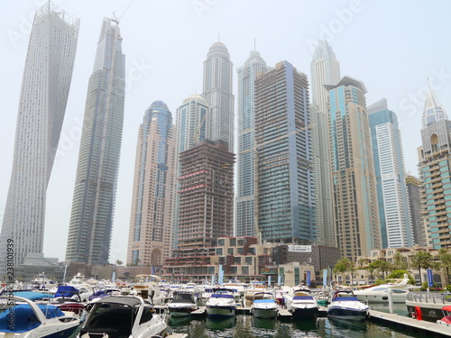 Skyline of Dubai's Marina, United Arab Emirates, Middle East