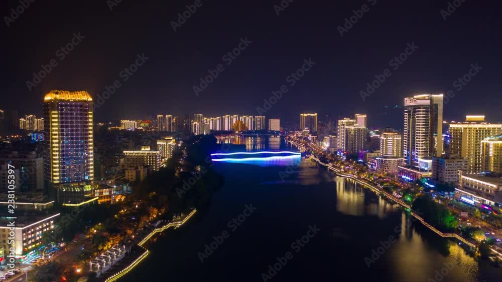 night time illuminated sanya city river aerial panorama timelapse 4k china
night time illuminated sanya city river aerial panorama timelapse 4k china