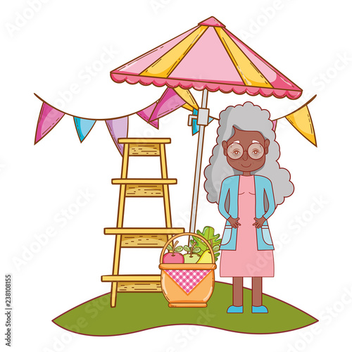 cute grandmother cartoon