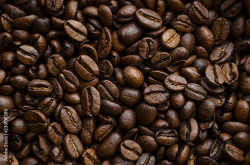 Coffee Beans Background Texture