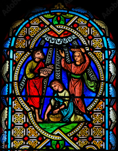 Stained Glass in Monaco Cathedral - Body of Christ