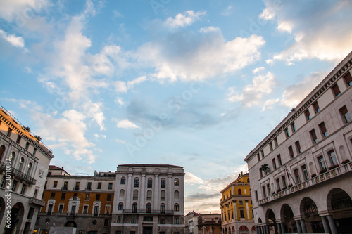 The panorama of Piazza della Vittoria square, Brescia, Italy © Cesare Palma