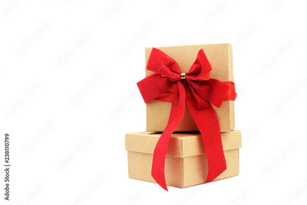 cardboard boxes with a red bow cardboard boxes with a red bow