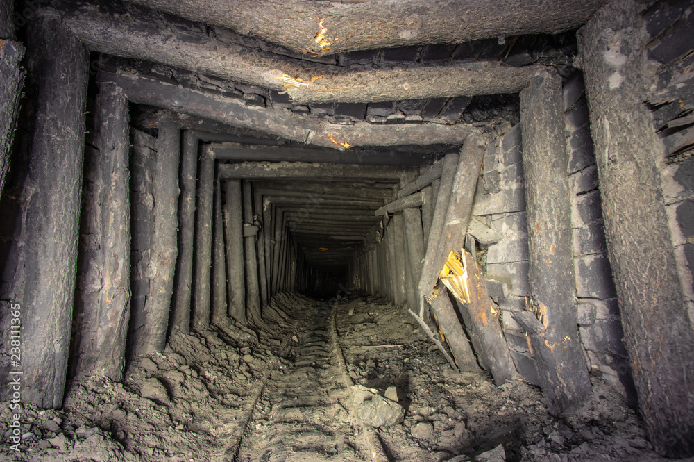 Gallery in the salt mine