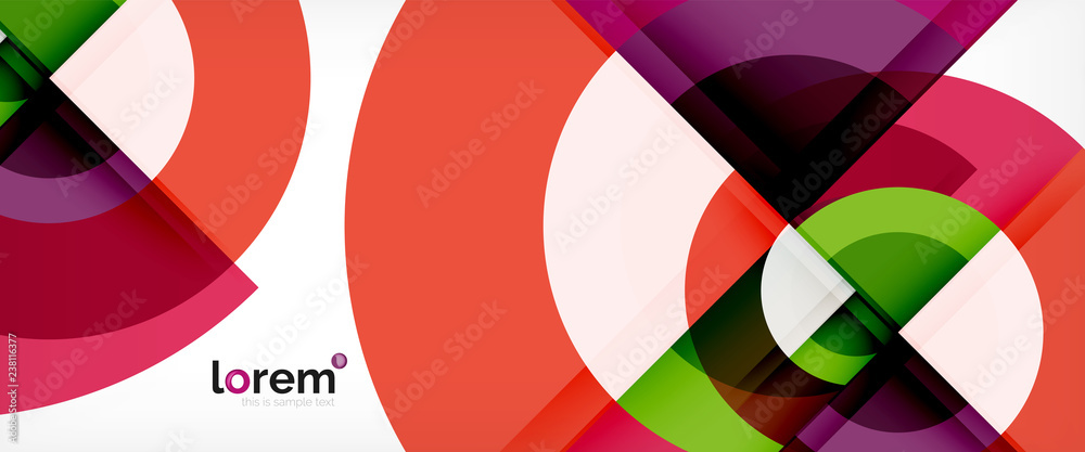 Multicolored round shapes abstract background Multicolored round shapes abstract background