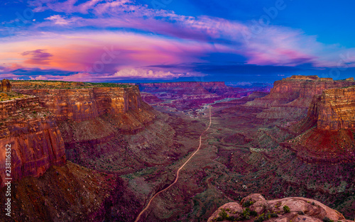Beautiful sunset over Canyonlands National Park