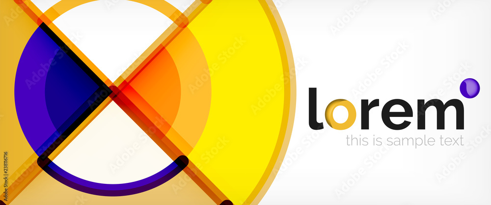 Obraz premium Modern geometric abstract background