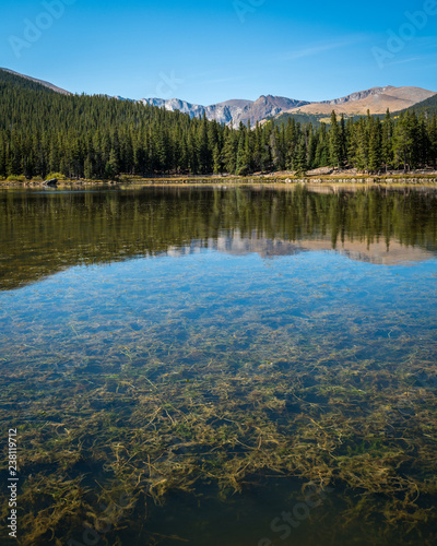 Echo Lake Colorado with mountains in background