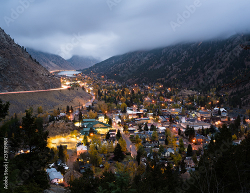 Georgetown CO at dusk photo