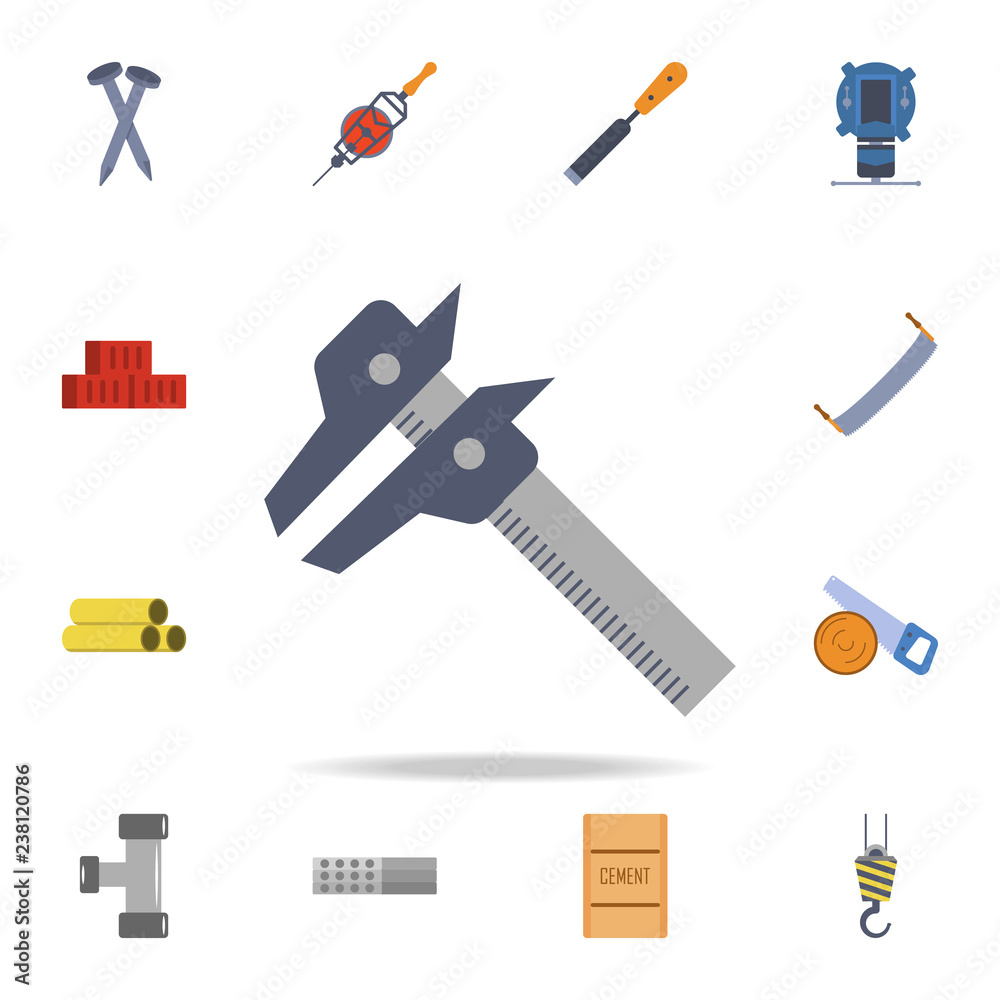 Obraz premium color varniericon. Detailed set of color construction tools. Premium graphic design. One of the collection icons for websites, web design, mobile app