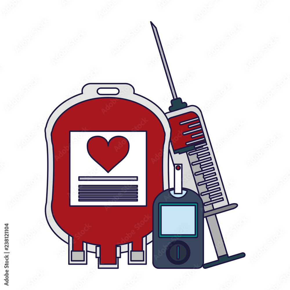 Blood donation campaign elements Blood donation campaign elements