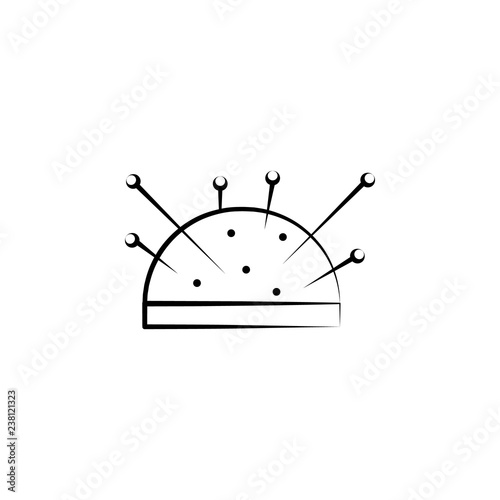 Pincushion, sew icon. Element of art and craft icon. Thin line icon for website design and development, app development. Premium icon