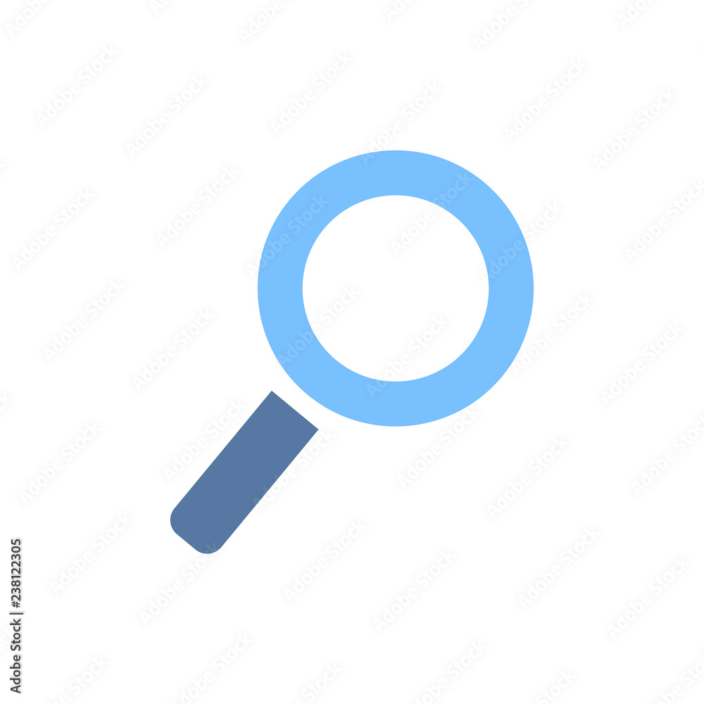 Simple Illustration of A Magnification Icon Simple Illustration of A Magnification Icon