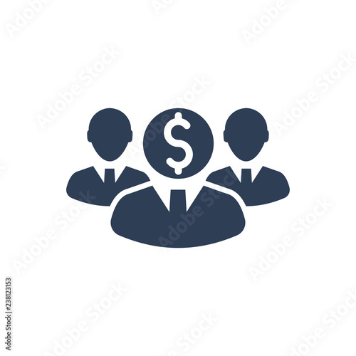 Simple Illustration of Business Investors Icon