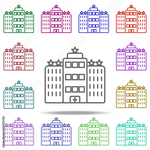 5 star hotel icon. Elements of Hotel in multi color style icons. Simple icon for websites, web design, mobile app, info graphics