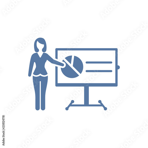 Attractive and Beautiful or Faithfully Designed Business Presentation Icon