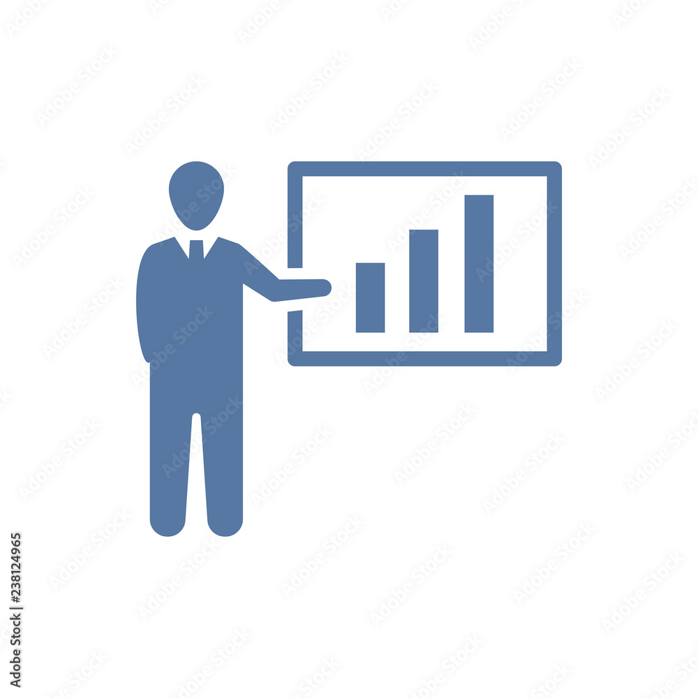 Business Presentation Icon Business Presentation Icon