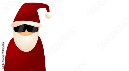 Weihnachtsmann mit Sonnenbrille