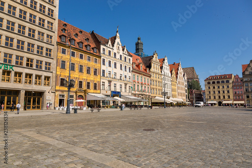  Market Square in the center of Wroclaw, Poland