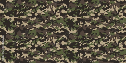 Camouflage background. Seamless pattern.Vector.                   