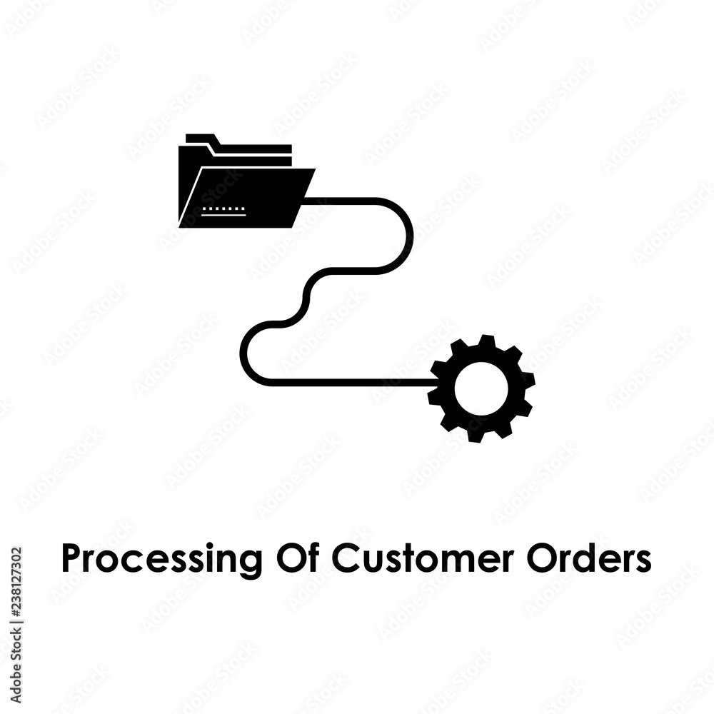 folder, connection, gear, processing of customer orders icon. One of business icons for websites, web design, mobile app folder, connection, gear, processing of customer orders icon. One of business icons for websites, web design, mobile app