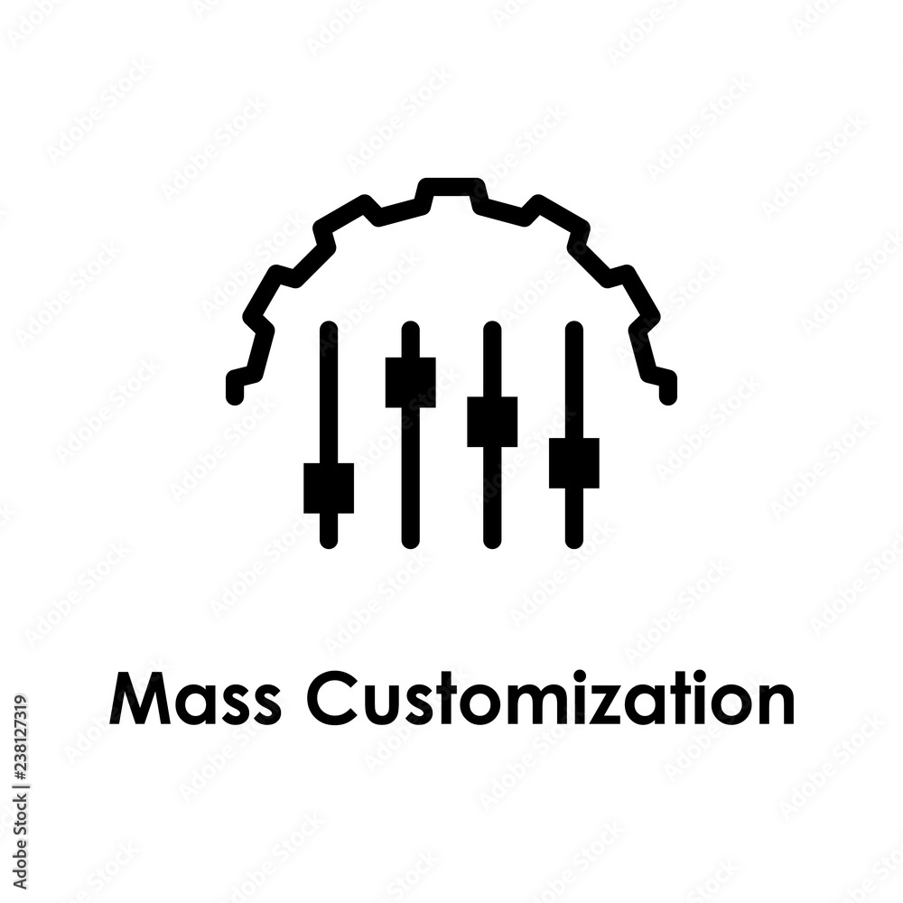 Gear Volume Mixer Mass Customization Icon One Of Business Icons For Websites Web Design Mobile App Stock Vector Adobe Stock